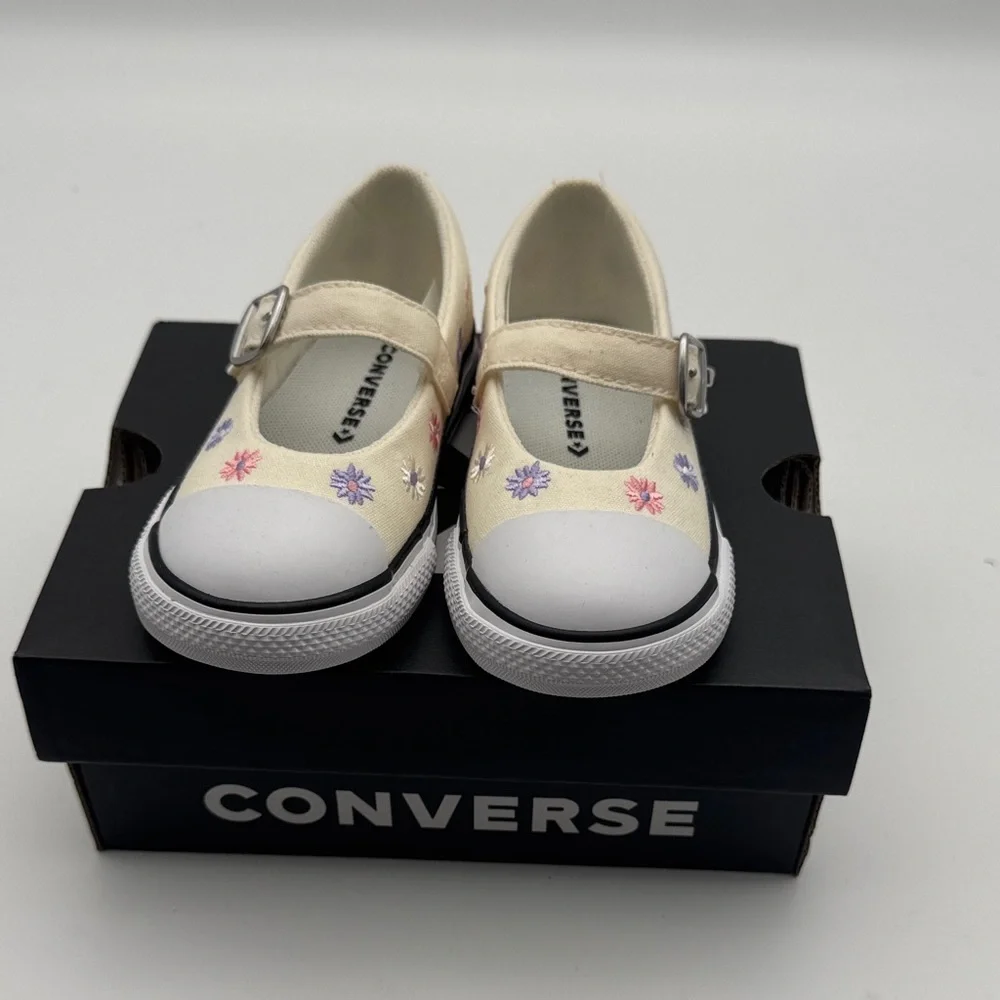 Converse Baby /‎ Kids Cream Floral Sneakers